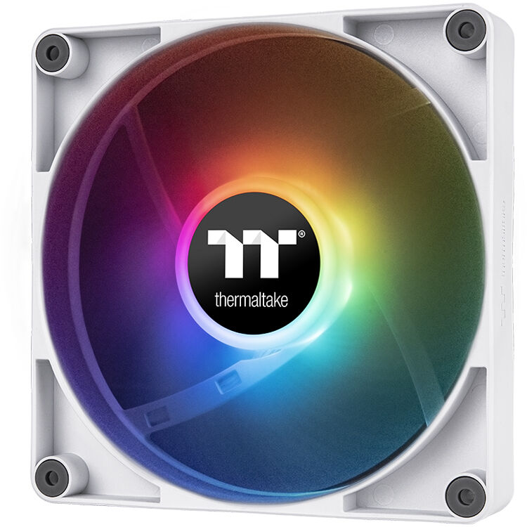 Thermaltake CT120 ARGB Sync white 120 mm PC fan 2-pack with addressable lighting — view 4