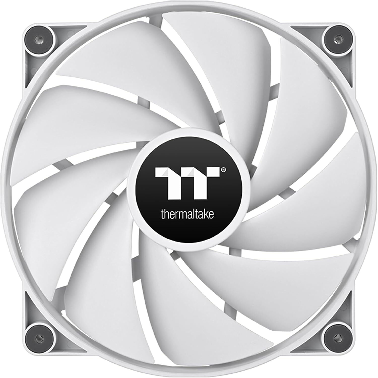 Thermaltake CT200 white 200 mm PWM case fan for high-airflow intake cooling — view 2