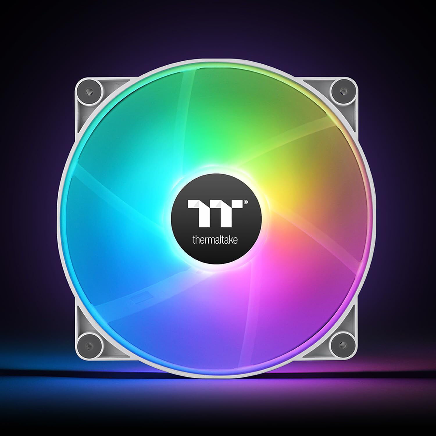 Thermaltake CT200 ARGB single white 200 mm PWM fan with 5V ARGB lighting — view 6