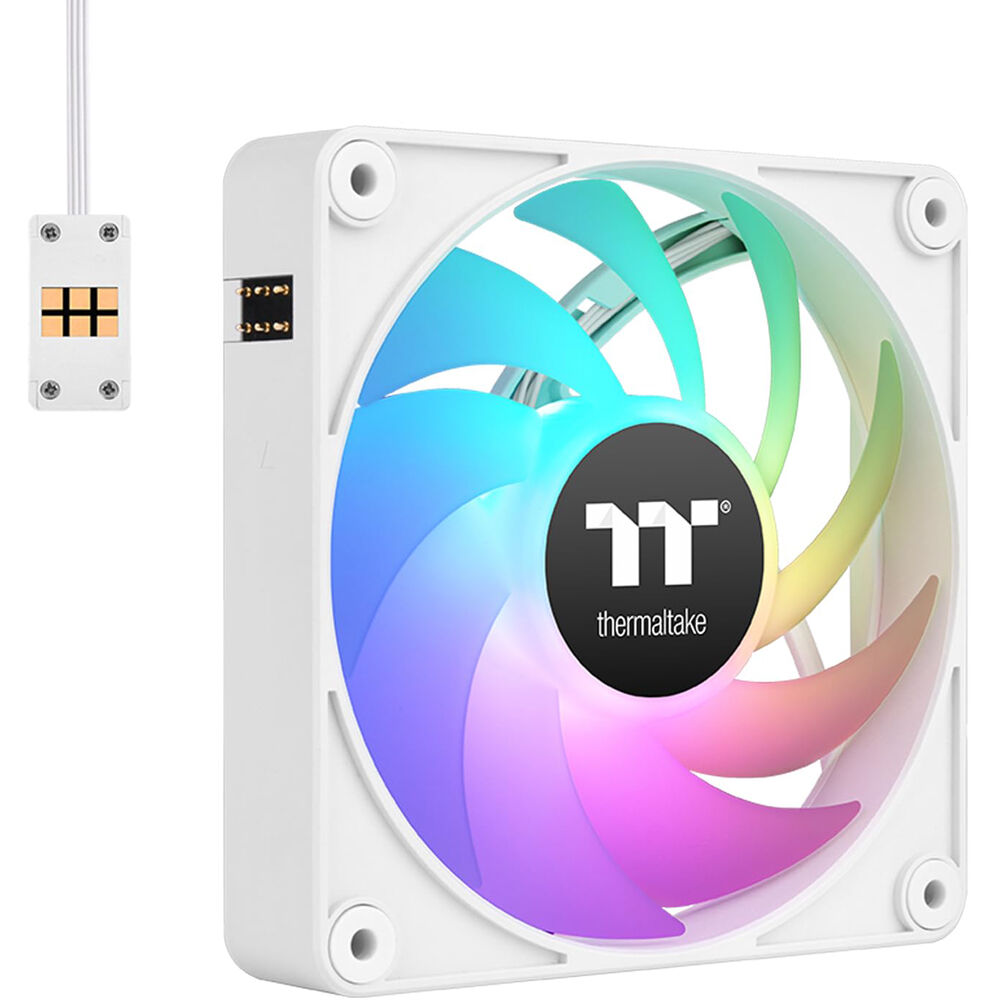 Thermaltake CT120 EX ARGB white 3-pack 120 mm case fans with MagForce 2.0 — view 3
