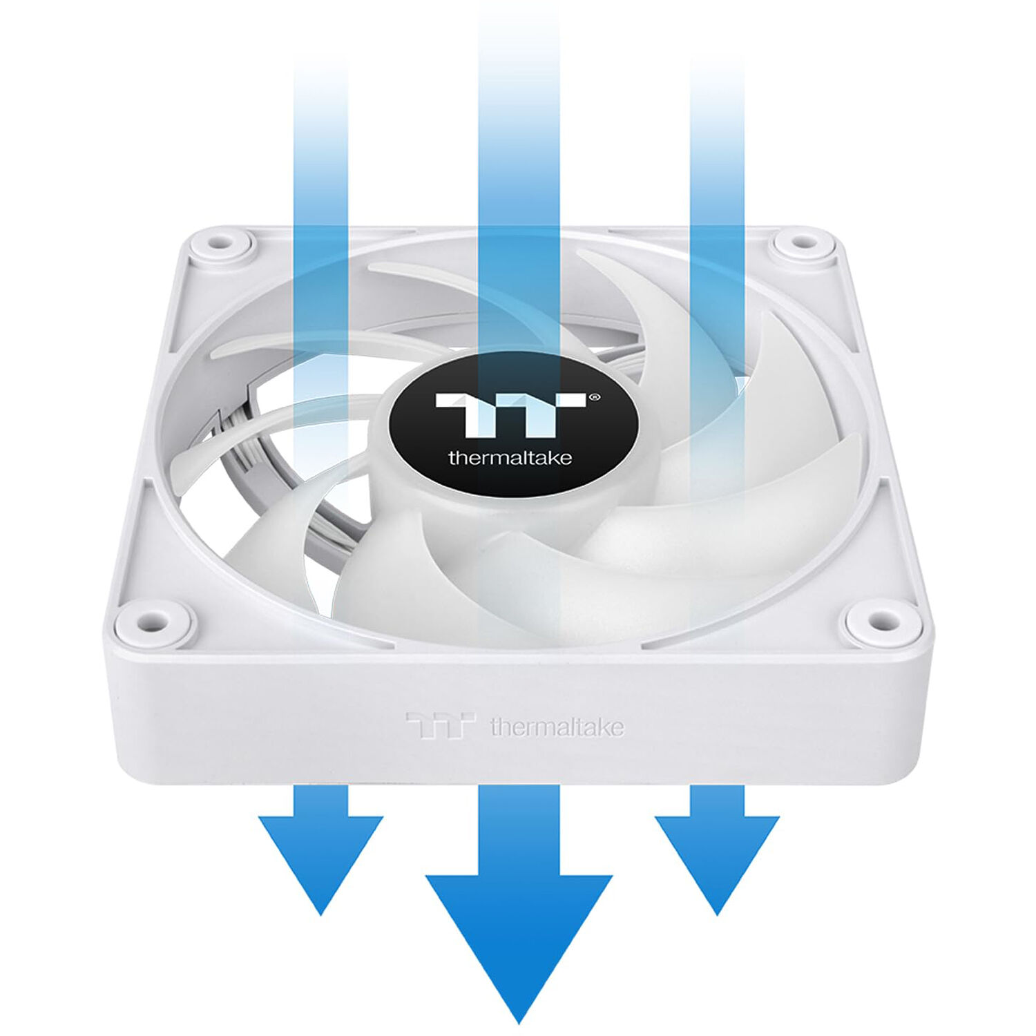 Thermaltake CT120 EX ARGB white 3-pack 120 mm case fans with MagForce 2.0 — view 5