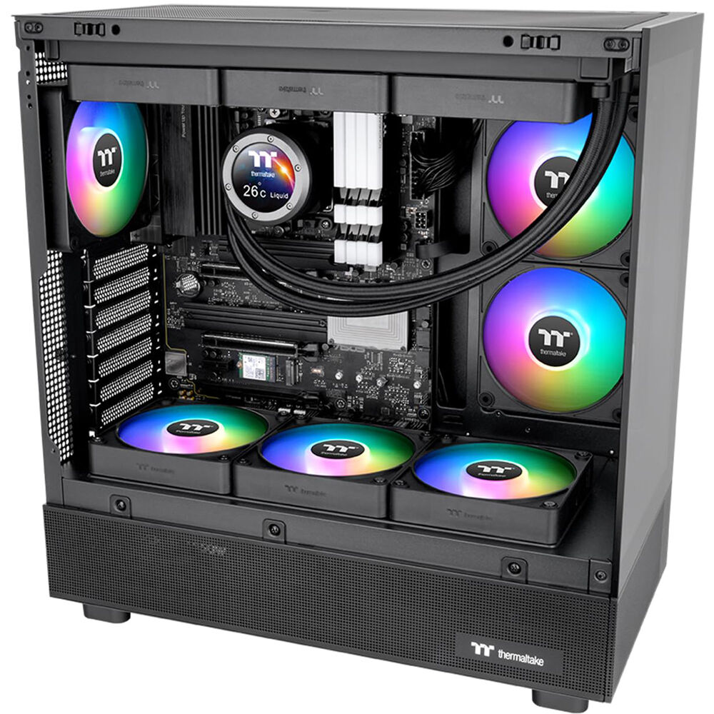 Thermaltake CT120 EX Reverse 3-pack black 120 mm reverse-blade ARGB fans with MagForce 2.0 — view 5