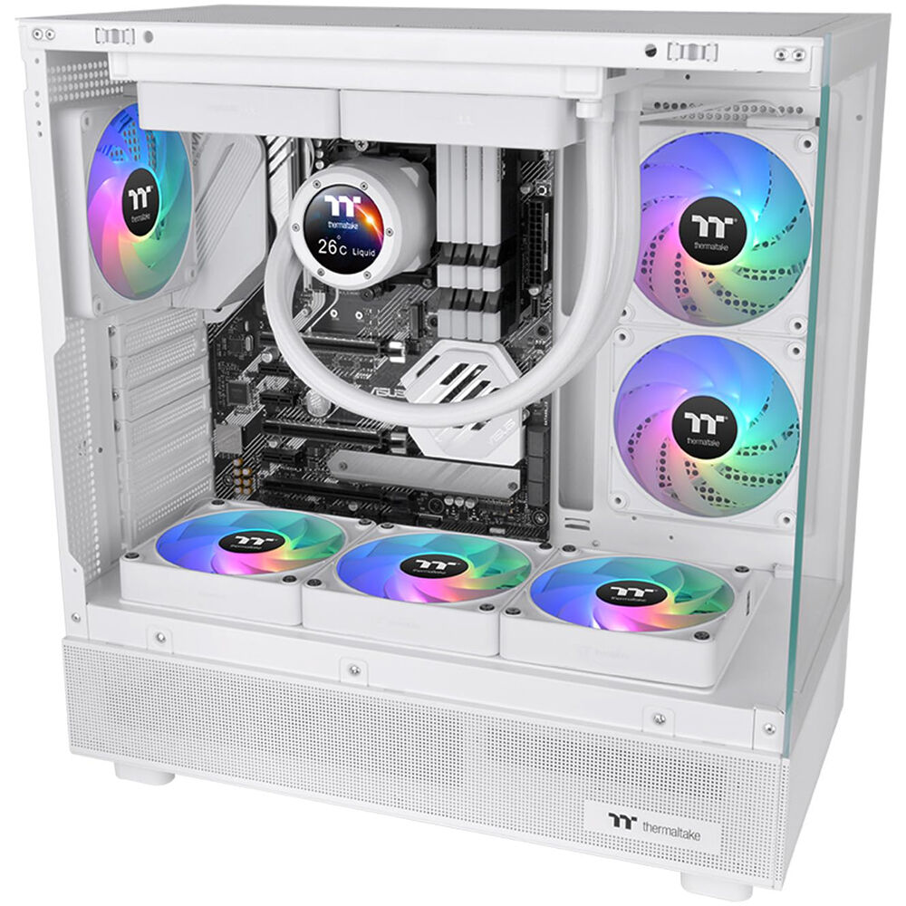 Thermaltake CT120 EX Reverse White 3-pack 120 mm ARGB reverse-blade case fans — view 5