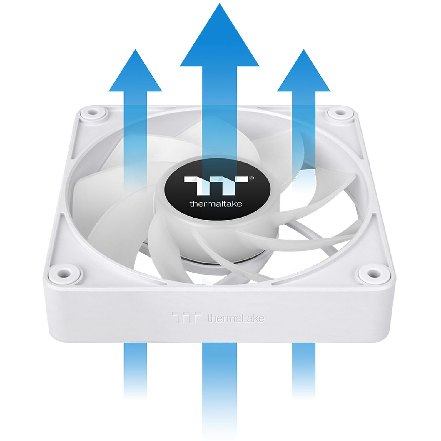 Thermaltake CT120 EX Reverse White 3-pack 120 mm ARGB reverse-blade case fans — view 6