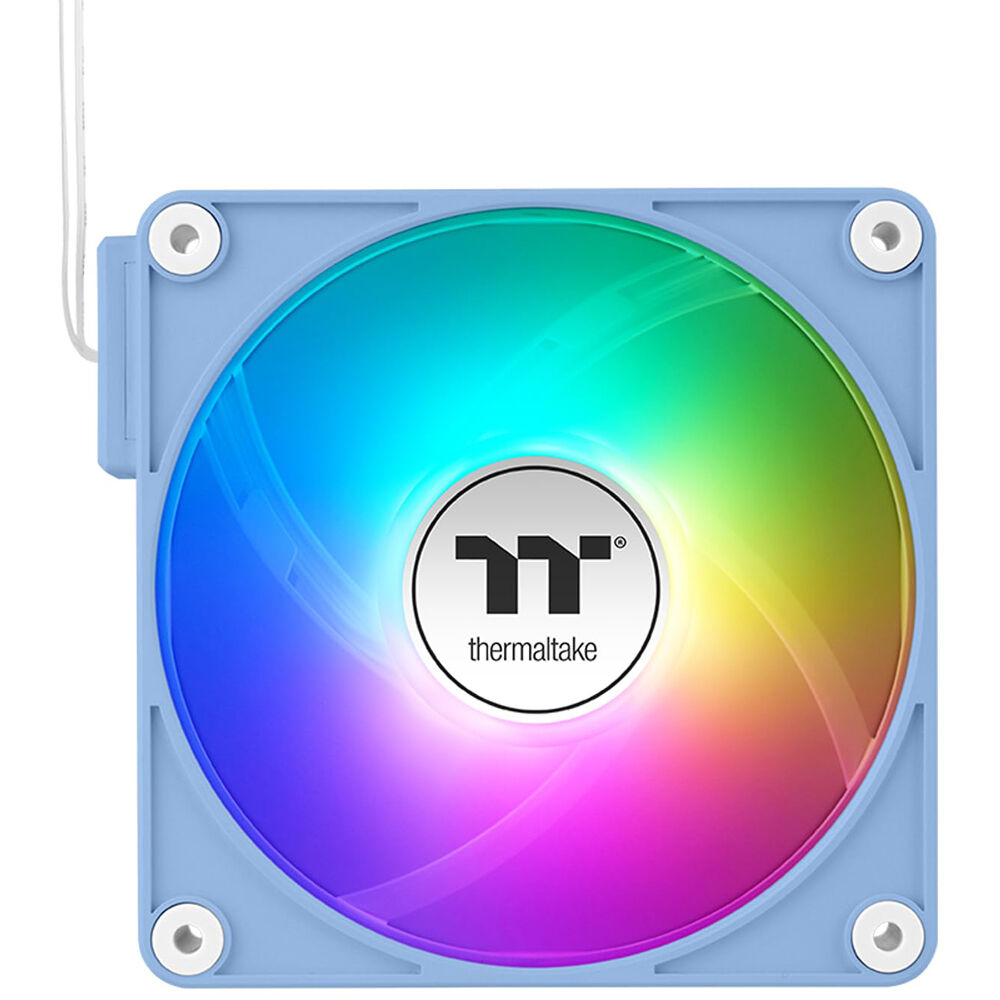 Thermaltake CT120 EX Reverse Blue 3-pack 120 mm ARGB case fans with reverse blade design — view 2
