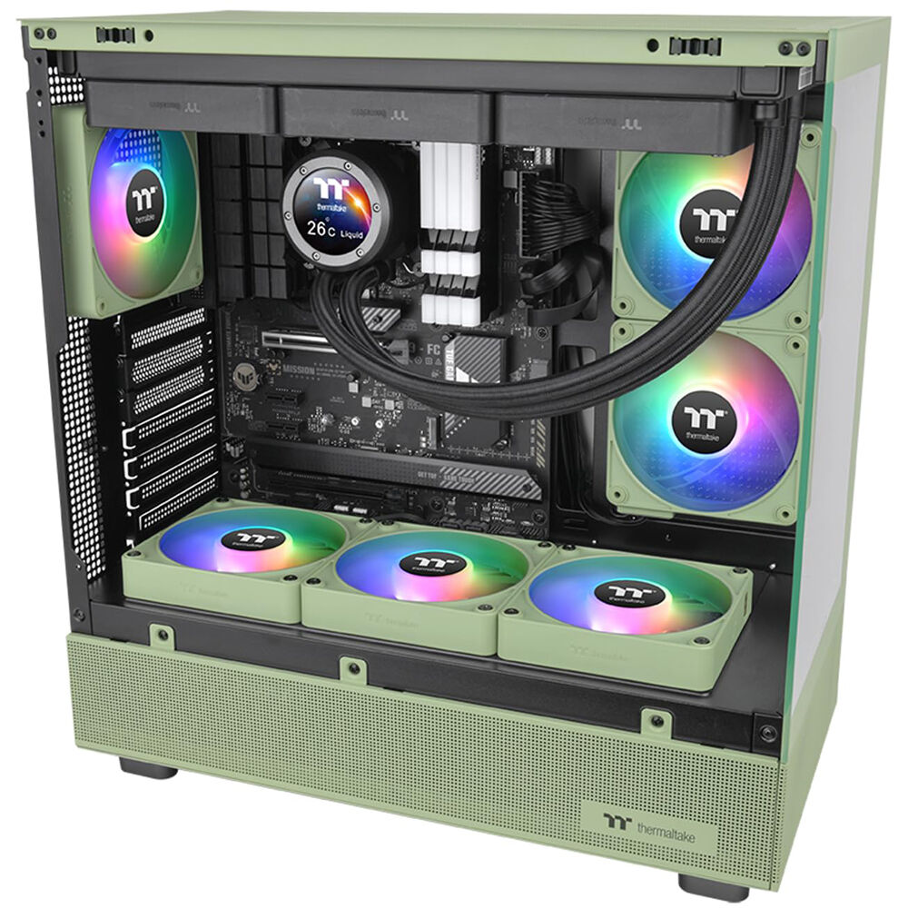 Thermaltake CT120 EX Reverse Green 3-pack ARGB reverse-blade fans — view 6