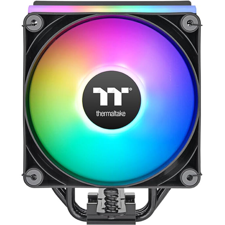 Thermaltake ASTRIA 200 ARGB CPU cooler with glowing top cover and 120 mm fan — view 2