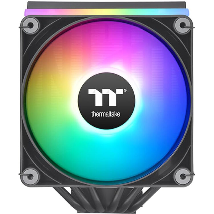 Thermaltake ASTRIA 600 ARGB tower CPU cooler with 120 mm fan and glowing top cover — view 2