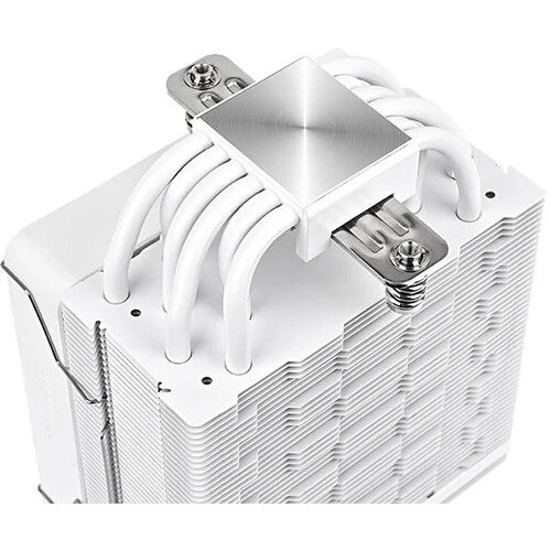 Thermaltake Astria 400 White ARGB CPU cooler with 120mm fan, six copper heat pipes, and white finish — view 4