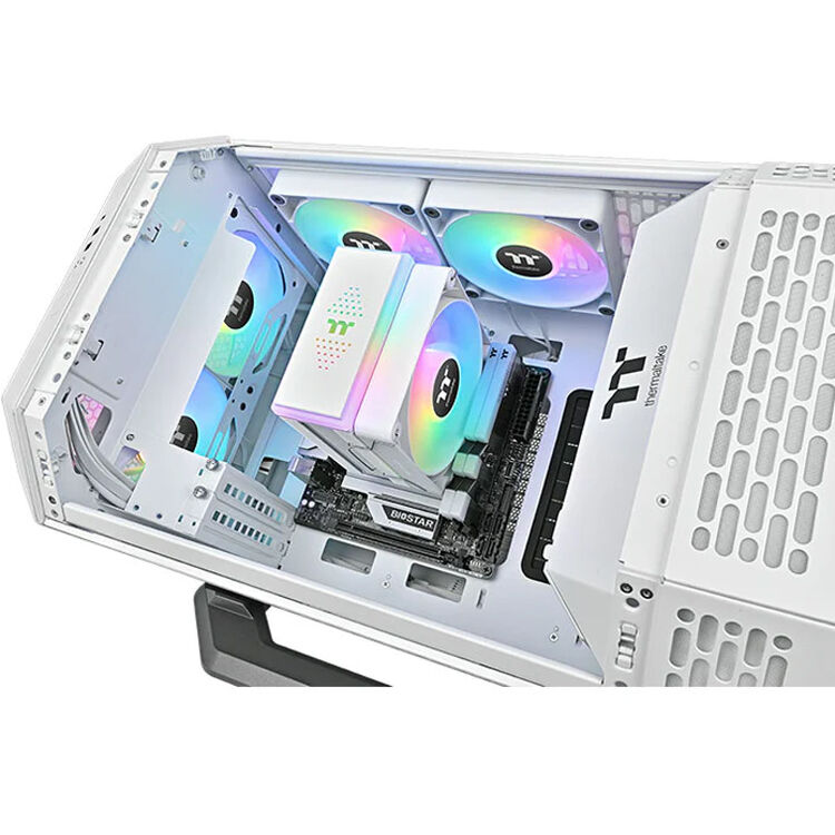 Thermaltake Astria 400 White ARGB CPU cooler with 120mm fan, six copper heat pipes, and white finish — view 5