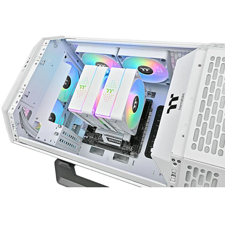 Thermaltake Astria 600 White dual-tower CPU cooler with ARGB fans — view 5