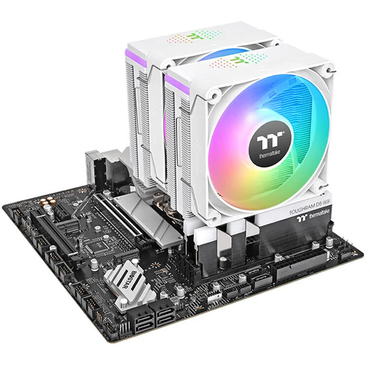 Thermaltake Astria 600 White dual-tower CPU cooler with ARGB fans — view 6