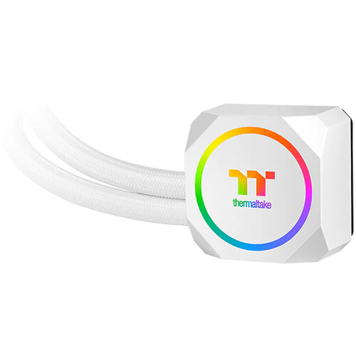 Thermaltake TH120 ARGB White 120 mm AIO liquid cooler with ARGB lighting — view 2