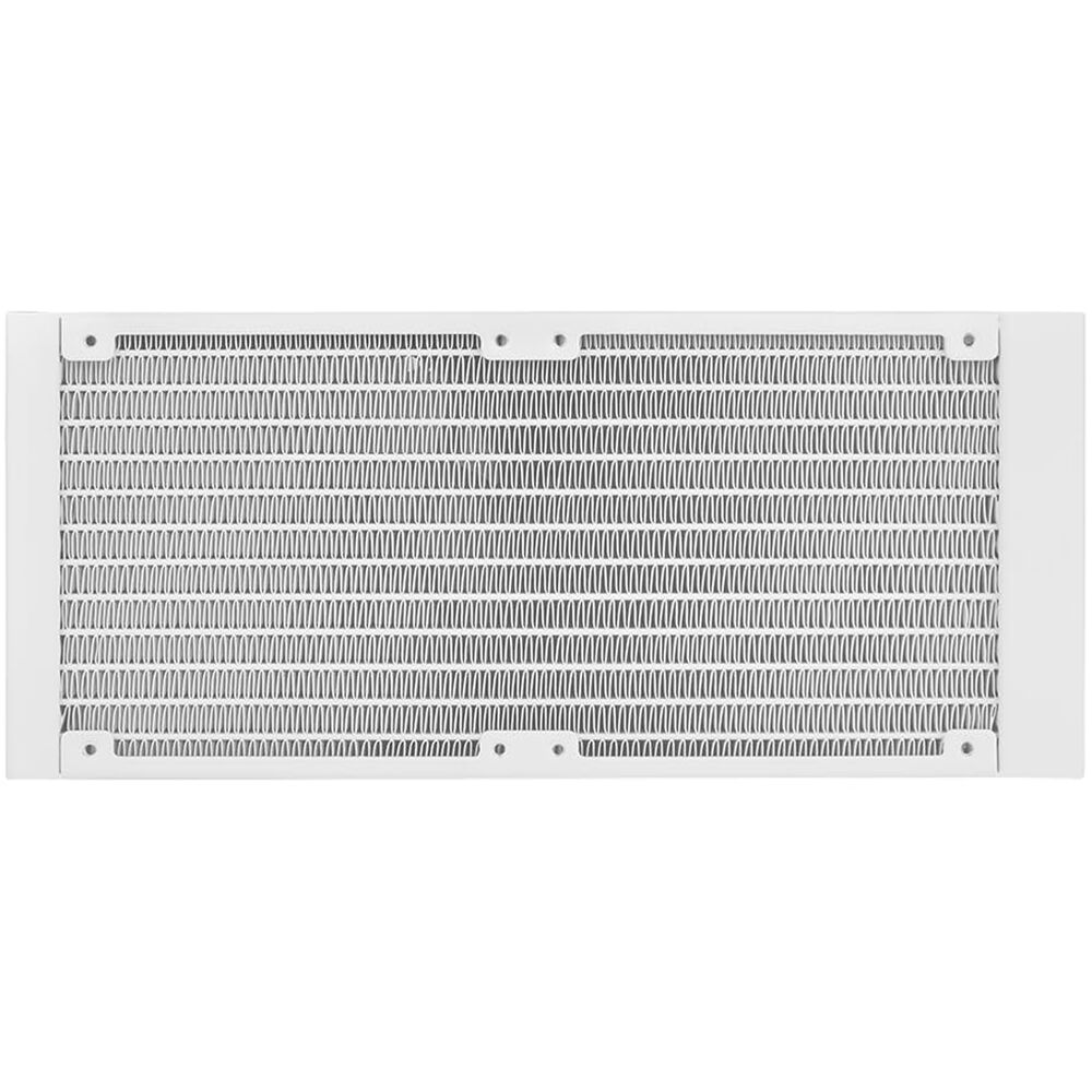 Thermaltake TH240 V2 ARGB Snow 240 mm white liquid CPU cooler with infinity mirror lighting and dual ARGB fans — view 3
