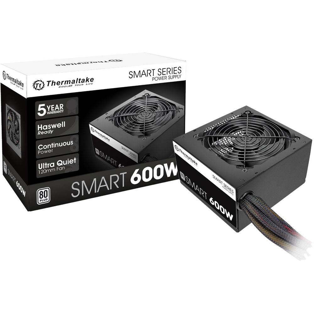 Thermaltake Smart 80 Plus White 600W internal power supply with 80 PLUS Standard efficiency — view 4