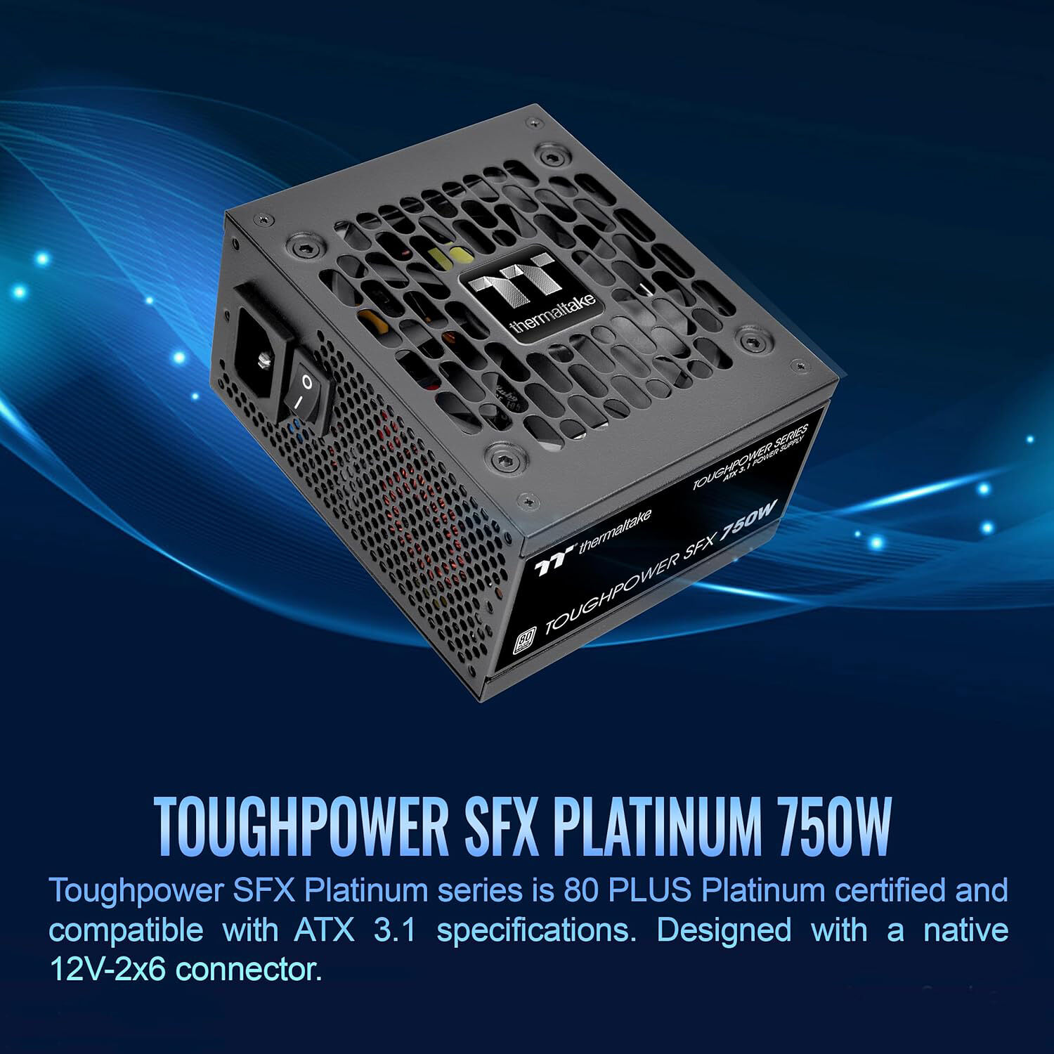 Thermaltake Toughpower SFX 750W Platinum compact fully modular power supply for small-form-factor builds — view 2