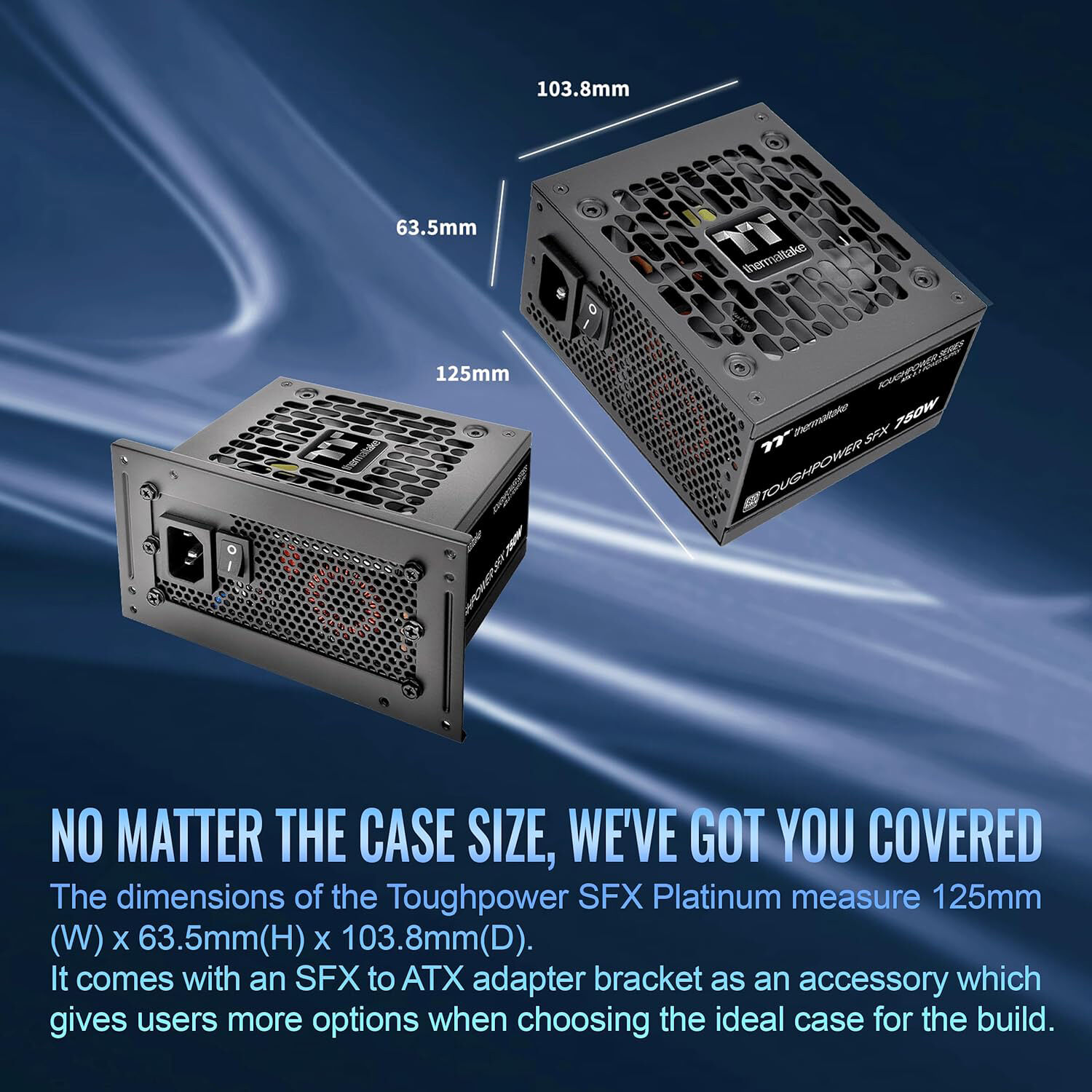 Thermaltake Toughpower SFX 750W Platinum compact fully modular power supply for small-form-factor builds — view 5