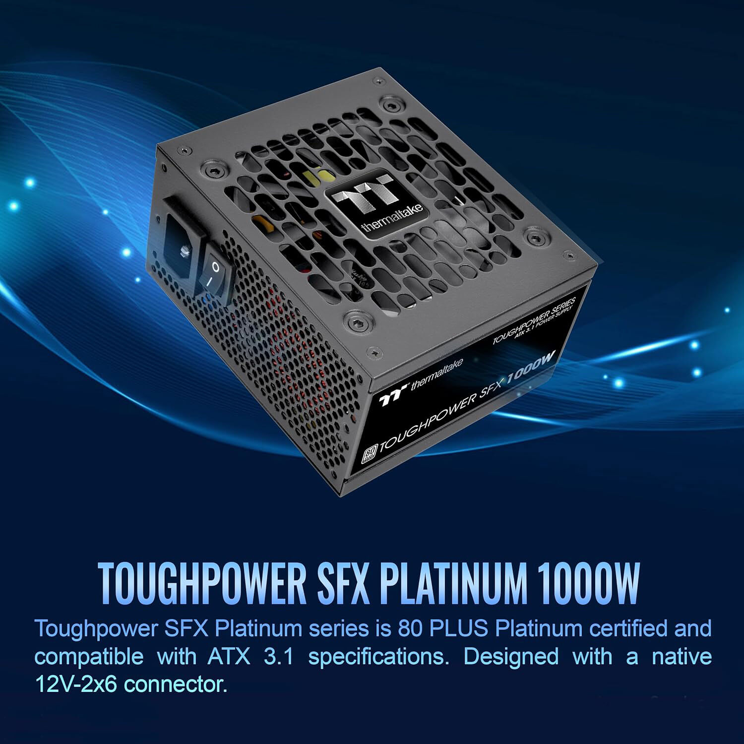 Thermaltake Toughpower SFX 1000W Platinum compact fully modular power supply with PCIe 12V-2x6 support — view 2