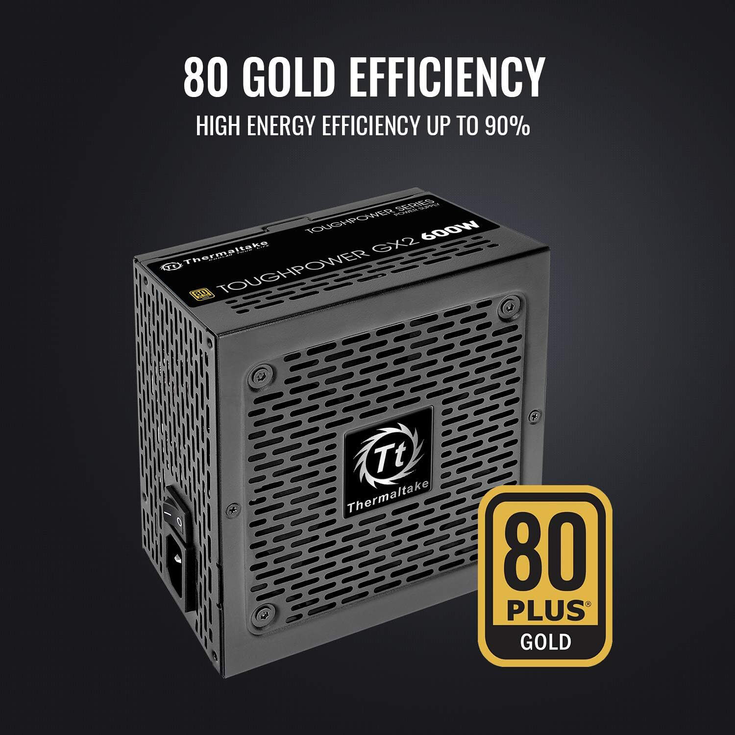 Thermaltake Toughpower GX2 600W 80 Plus Gold internal power supply with 120 mm fan — view 10