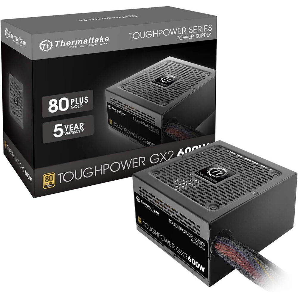 Thermaltake Toughpower GX2 600W 80 Plus Gold internal power supply with 120 mm fan — view 8