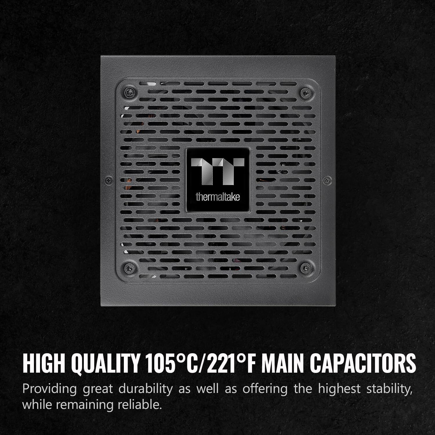Thermaltake Toughpower GF1 750 W fully modular 80 PLUS Gold ATX power supply — view 3