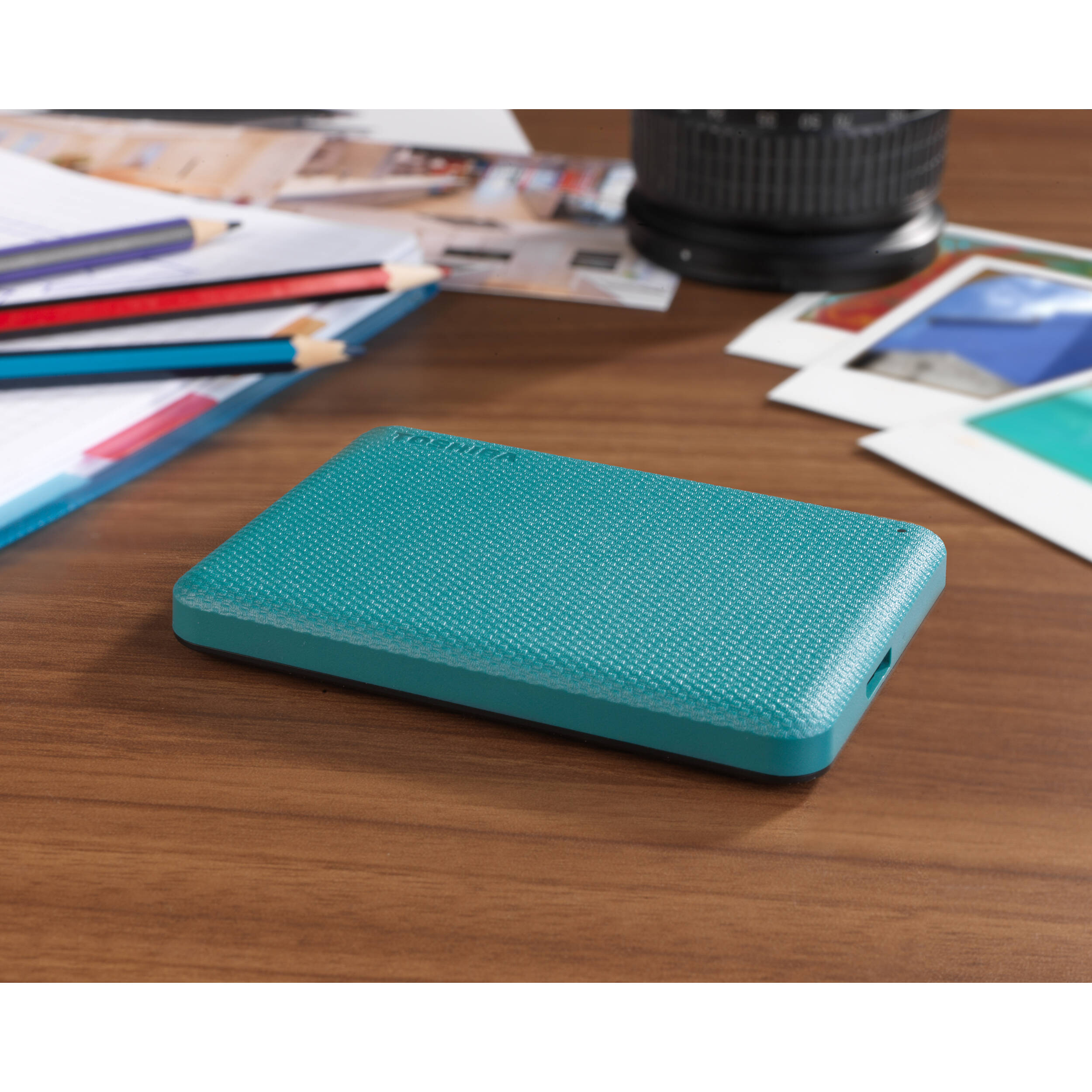 Toshiba Canvio Advance 1TB portable hard drive in green — view 14