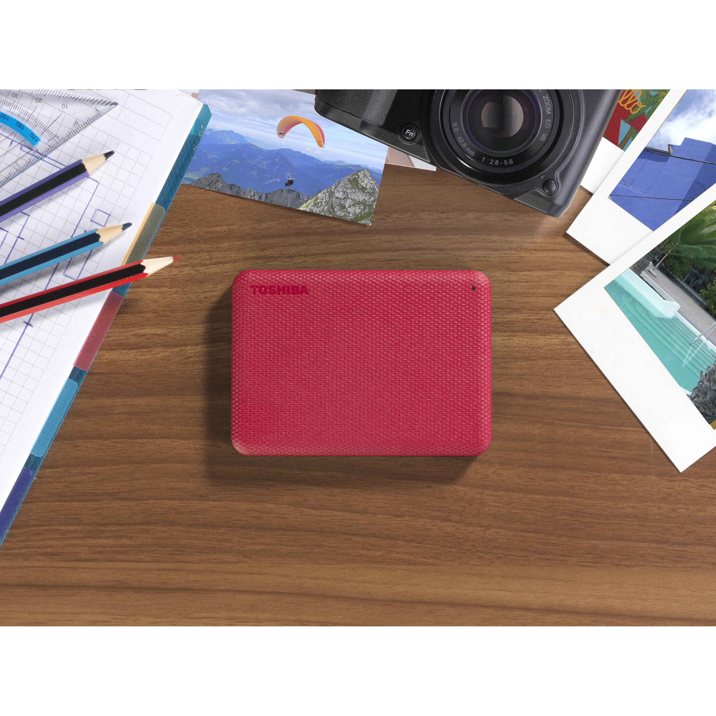 TOSHIBA CANVIO ADVANCE - 1TB - RED — view 12