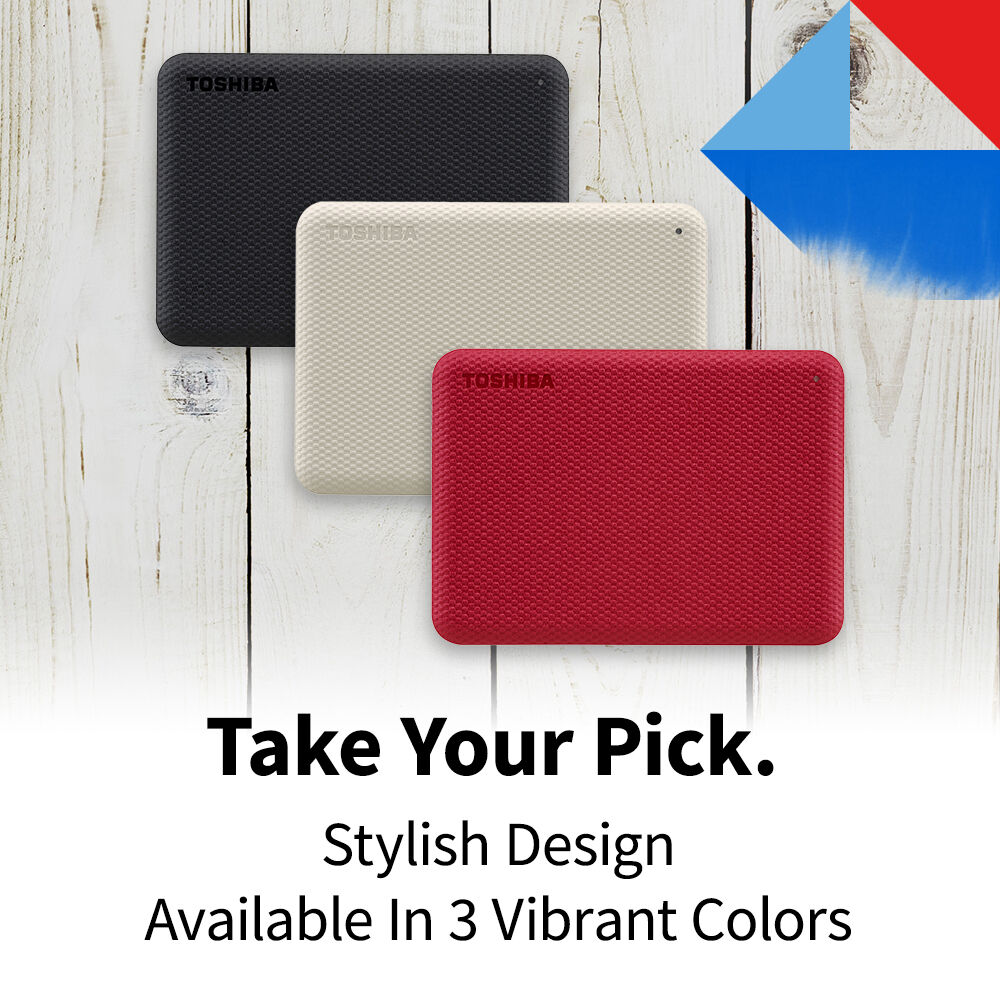 TOSHIBA CANVIO ADVANCE - 1TB - RED — view 8