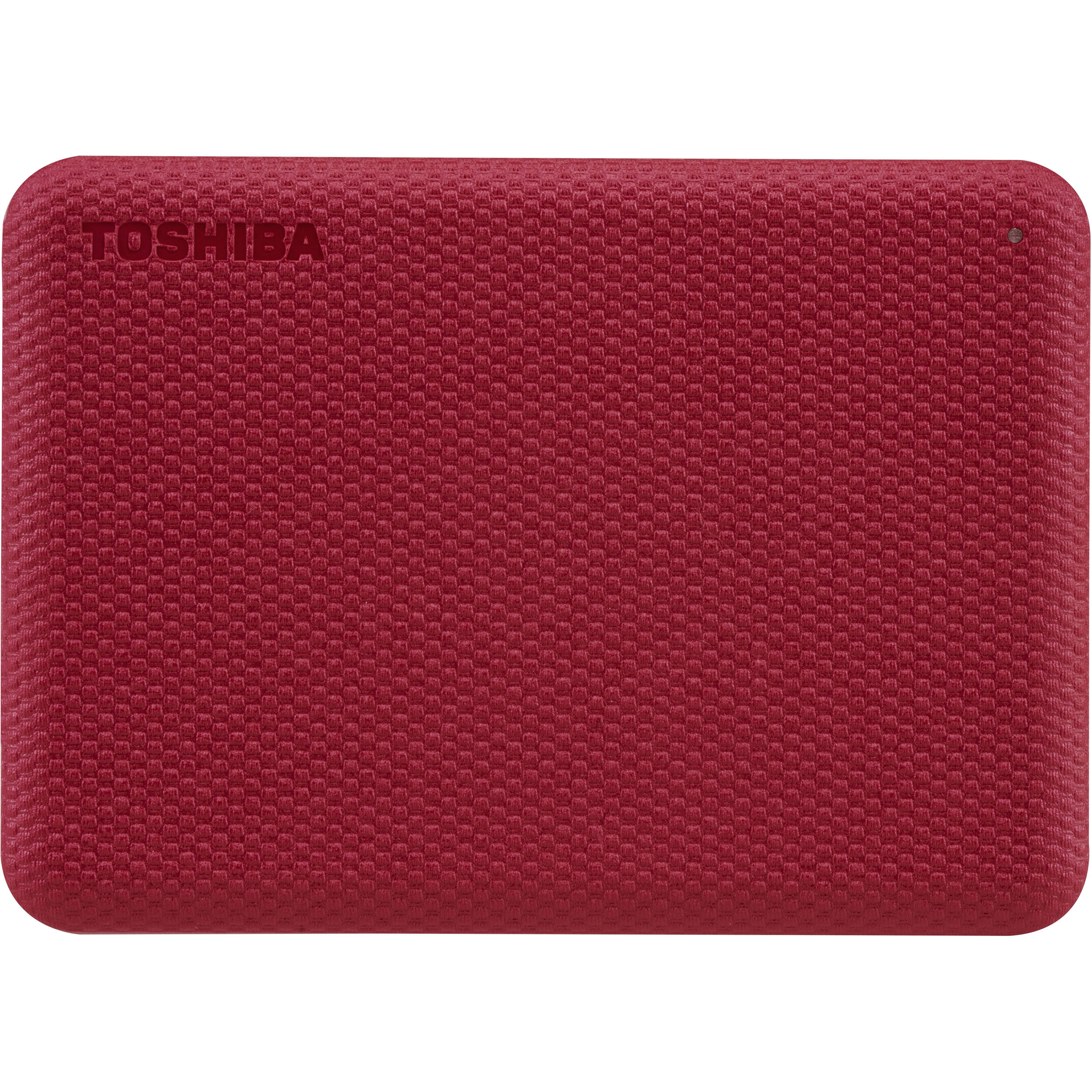 Toshiba Canvio Advance 2TB portable external hard drive in red with USB 3.0 — view 2