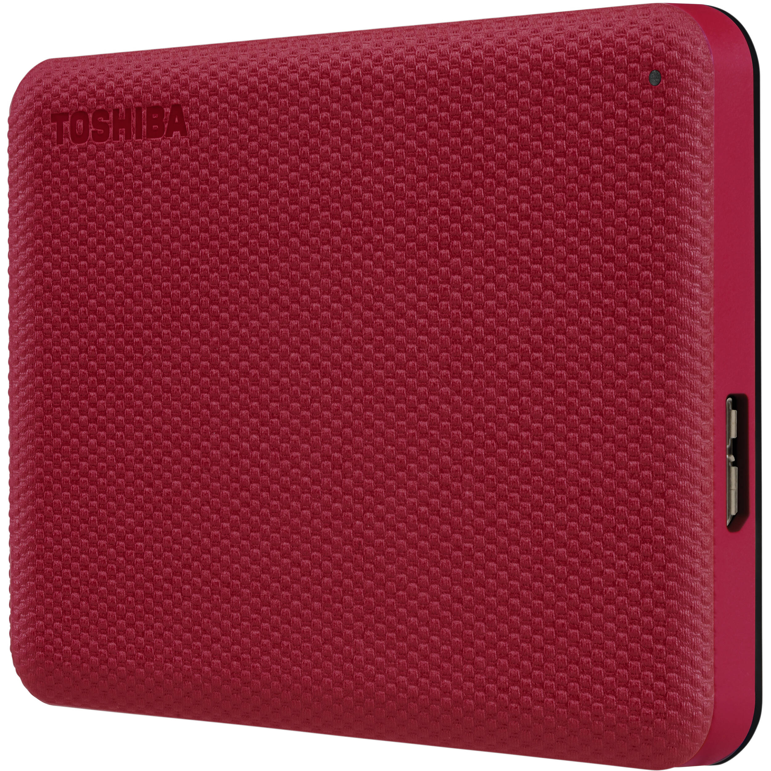 Toshiba Canvio Advance 2TB portable external hard drive in red with USB 3.0 — view 3