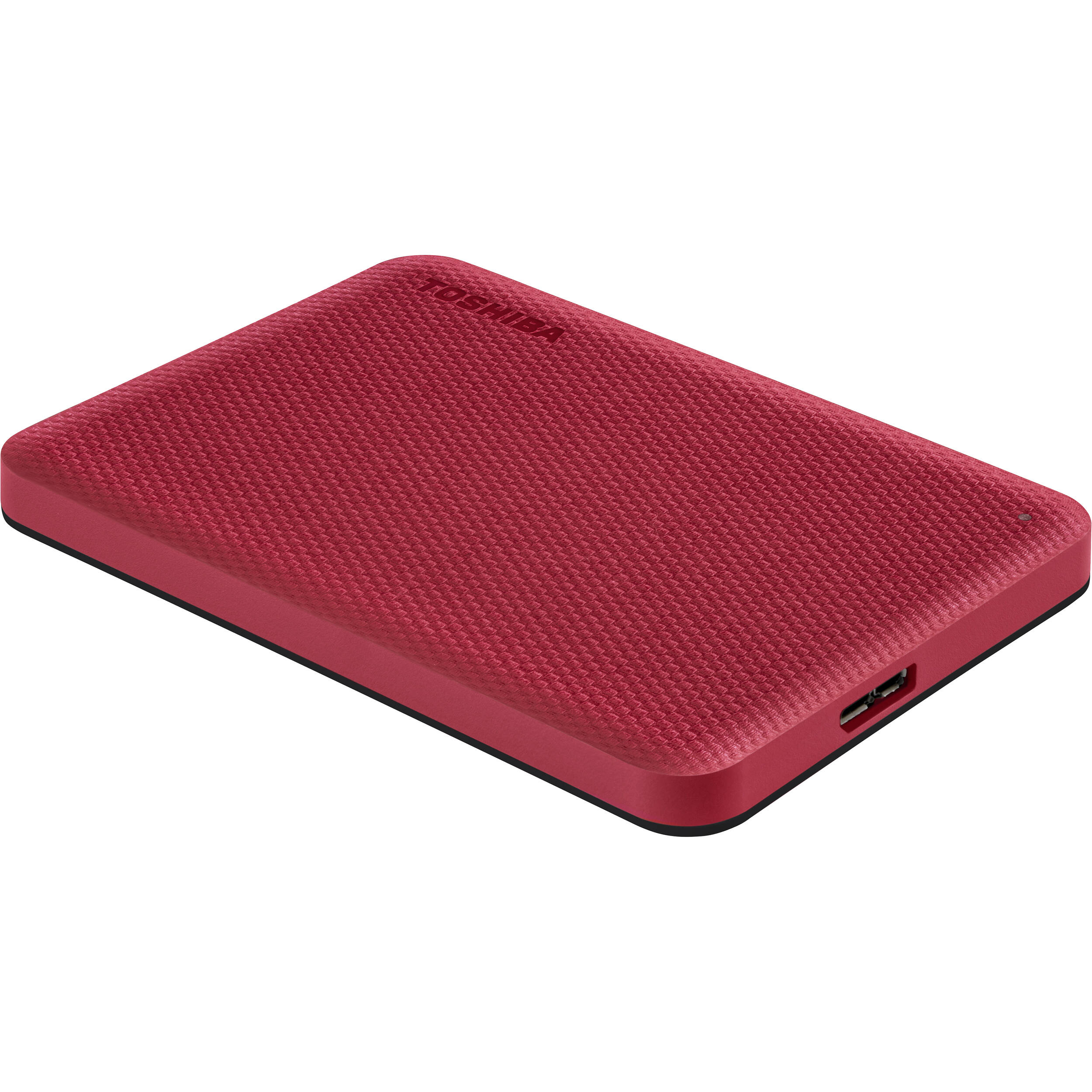 Toshiba Canvio Advance 2TB portable external hard drive in red with USB 3.0 — view 4