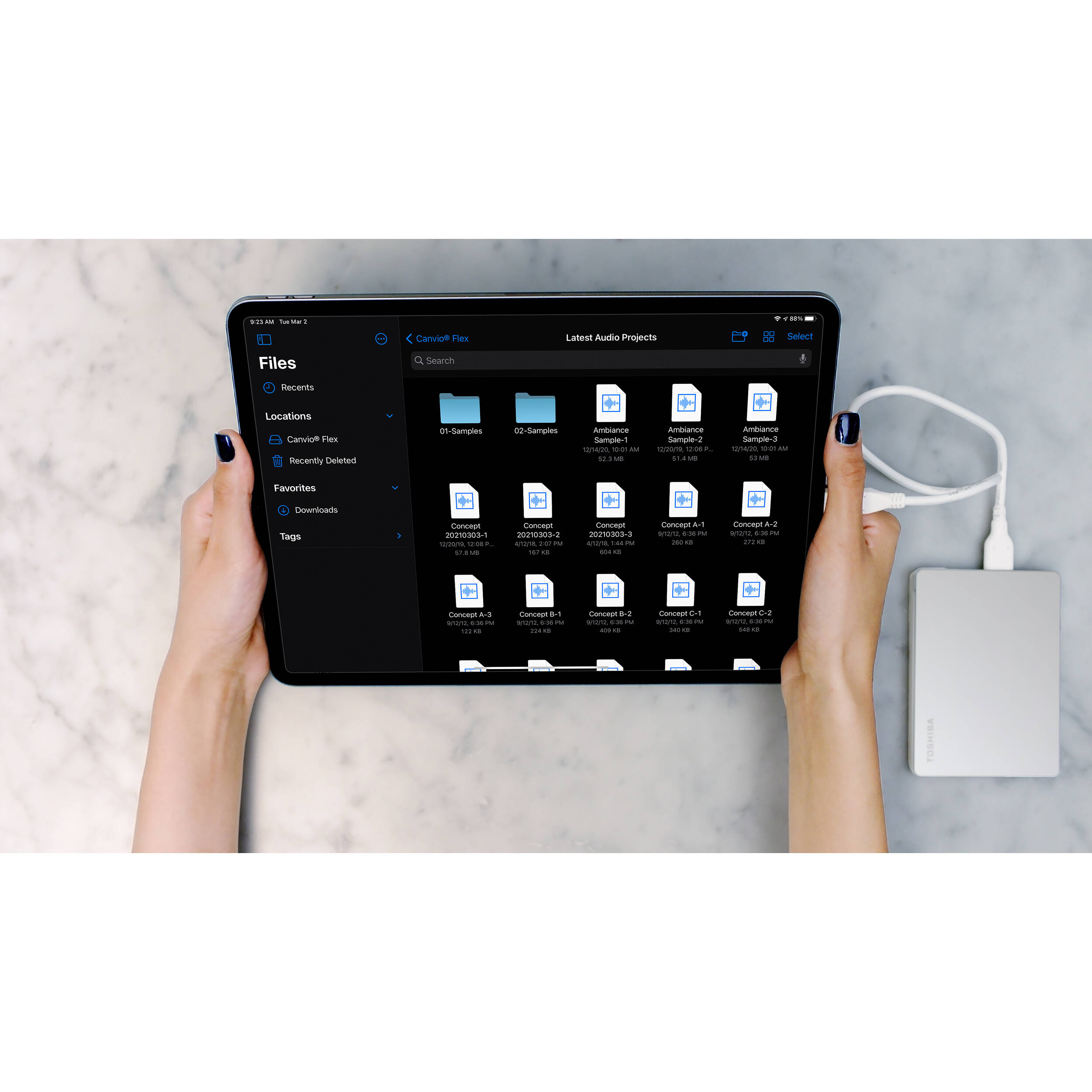 TOSHIBA CANVIO FLEX - 2TB - SILVER — view 9