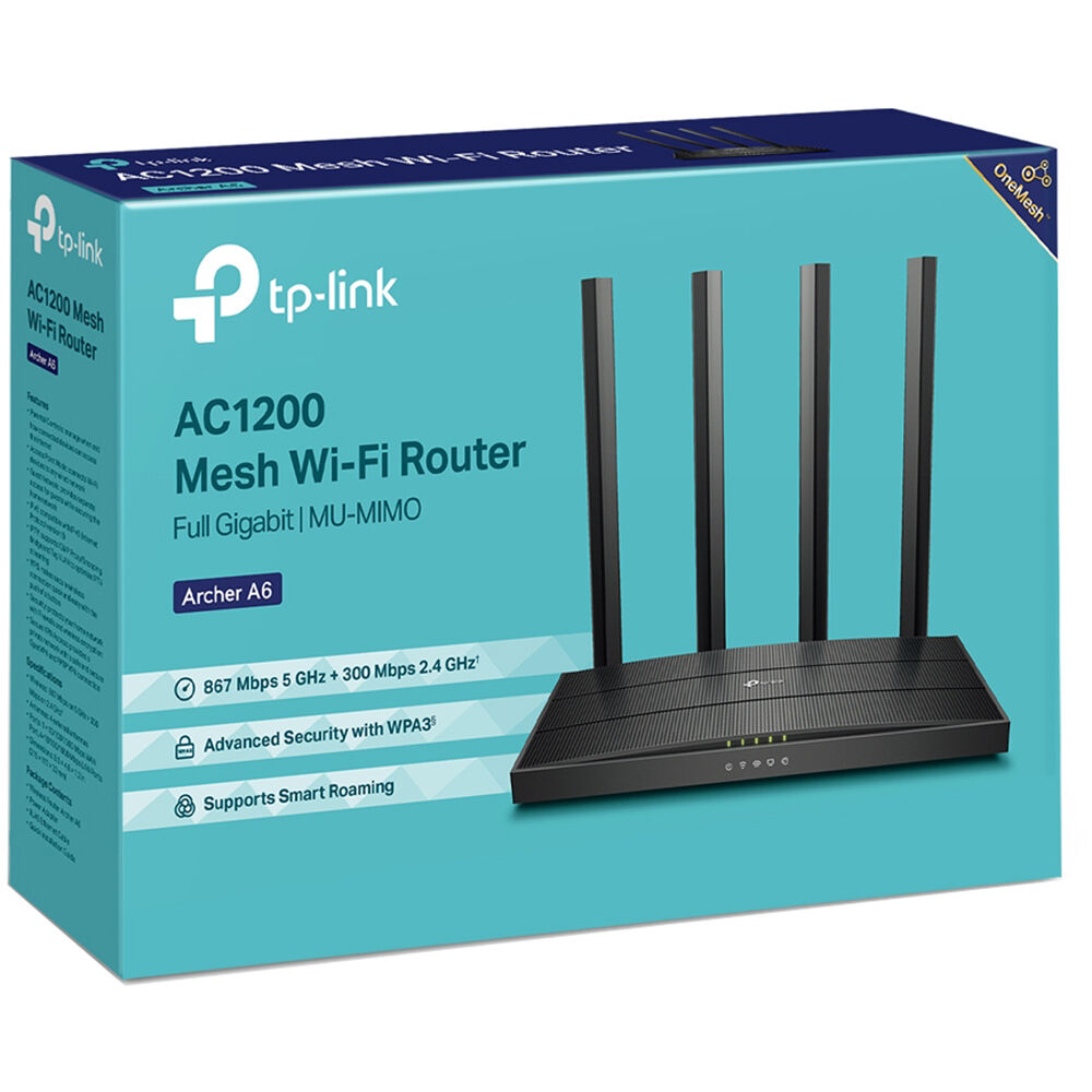 TP-Link Archer A6 AC1200 wireless MU-MIMO gigabit router — view 4