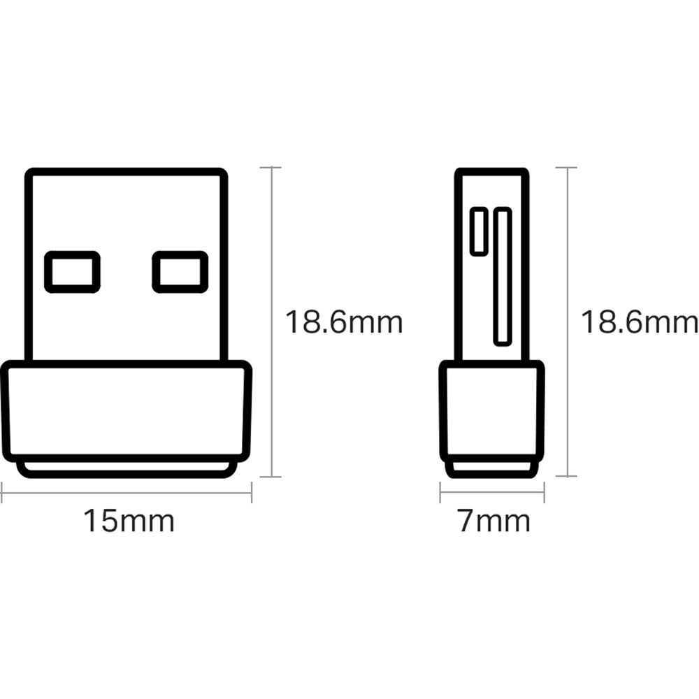 TP-Link AC600 Nano Wireless USB Adapter Archer T2U Nano compact dual-band USB Wi-Fi adapter — view 4