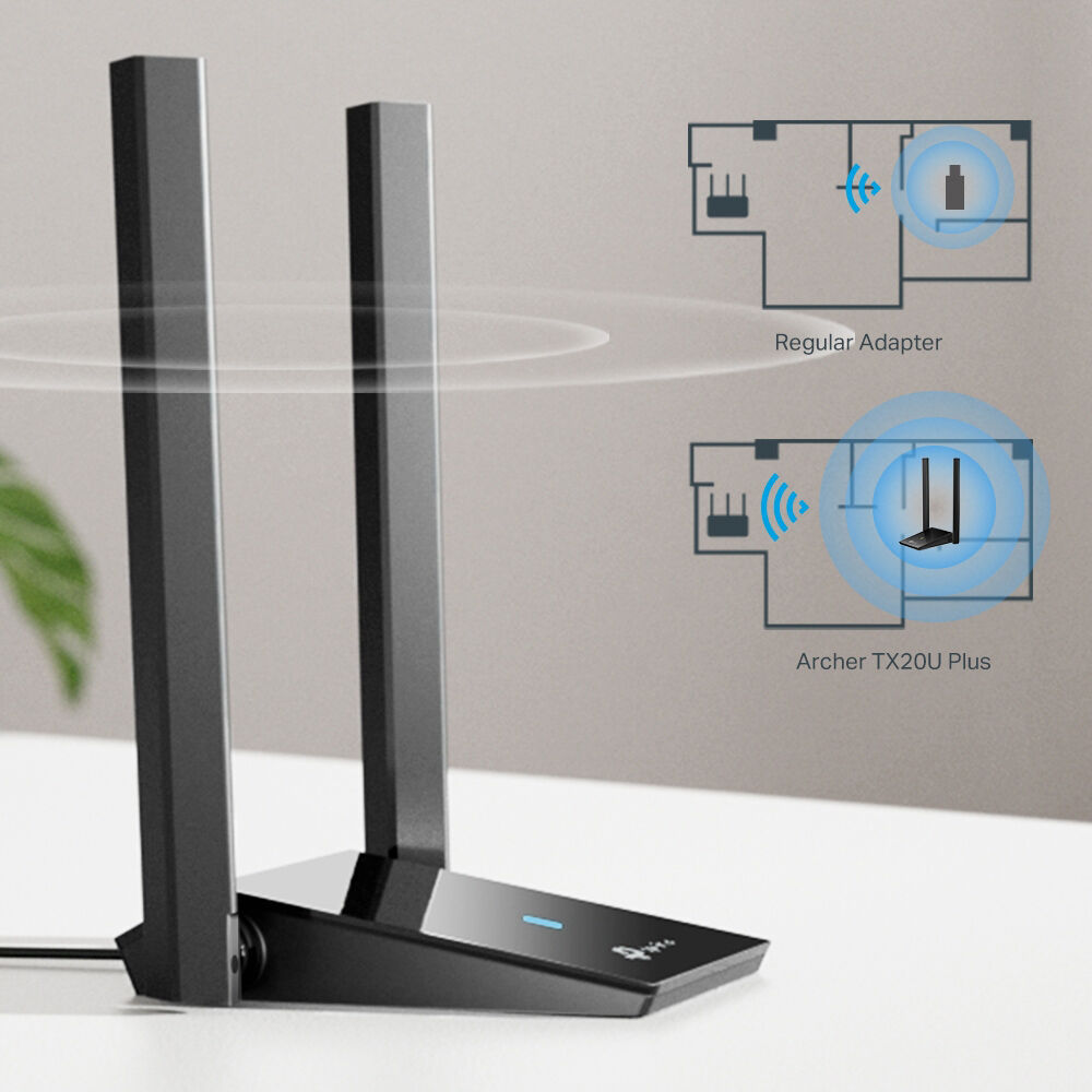 TP-Link Archer TX20U Plus AX1800 dual-band Wi-Fi 6 USB adapter with high-gain design — view 6