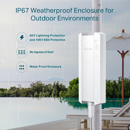 TP-Link EAP650-Outdoor AX3000 Wi‑Fi 6 indoor/outdoor access point for enterprise outdoor wireless coverage — view 7