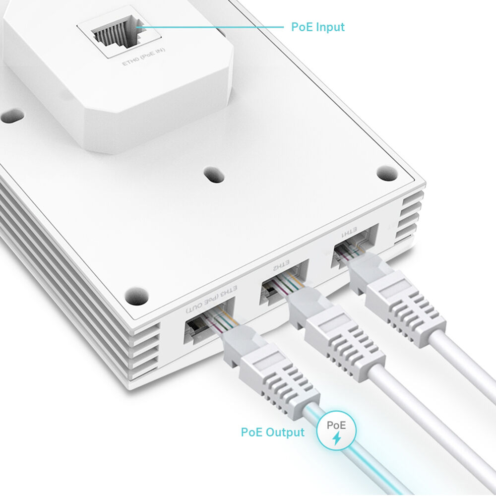 TP-Link EAP655-WALL AX3000 Wi-Fi 6 wall-plate indoor access point — view 4