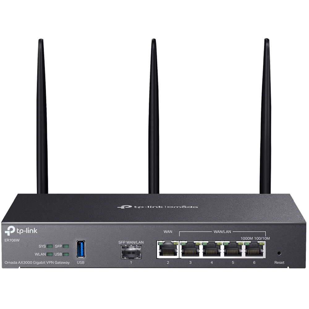 TP-Link Omada ER706W AX3000 Gigabit VPN Router desktop view — view 2
