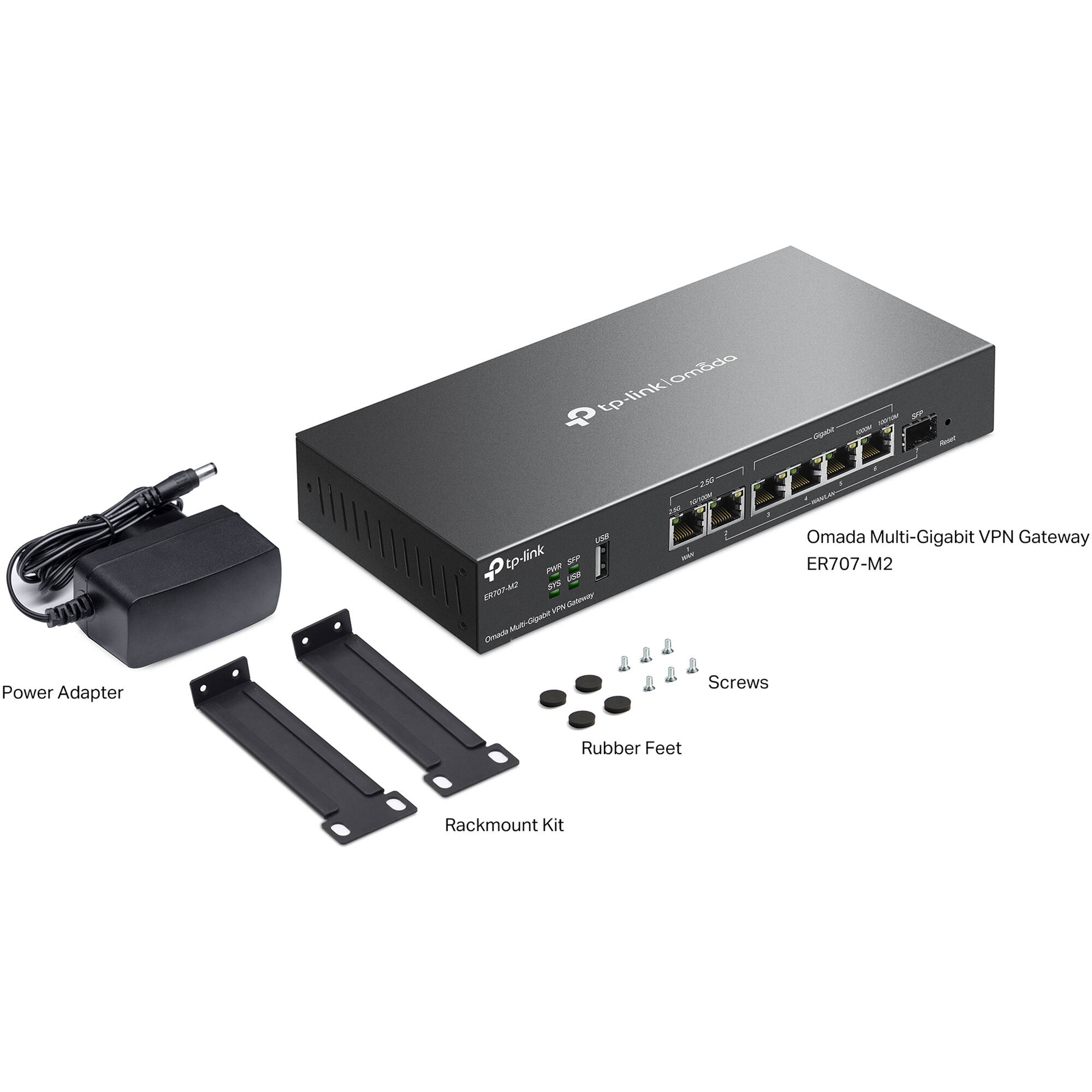 TP-Link ER707-M2 Omada multi-gigabit VPN router for business networking — view 6
