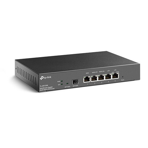 TP-Link SafeStream ER7206 Gigabit multi-WAN VPN router for small business networking — view 2