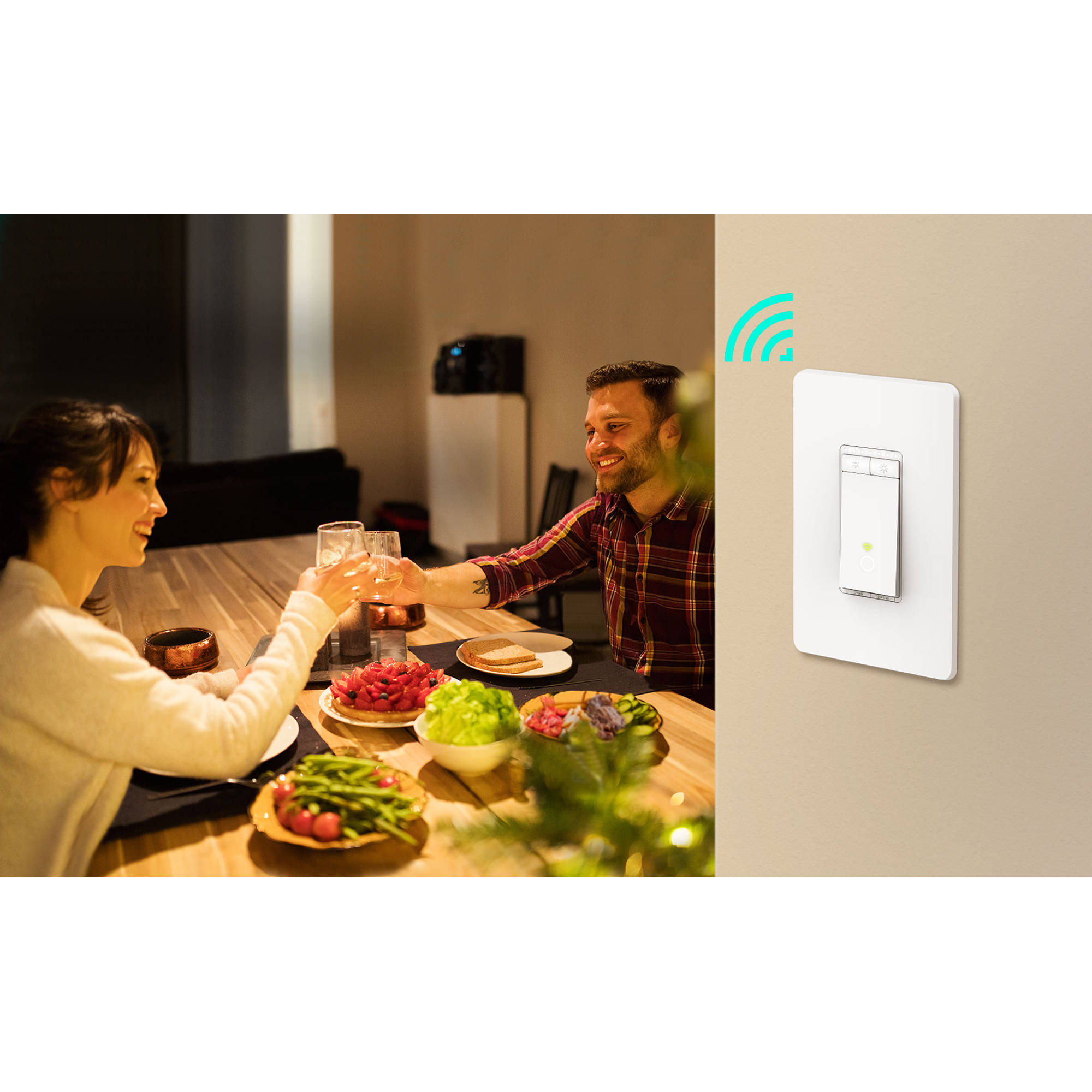 TP-Link HS220 smart Wi‑Fi light switch dimmer for indoor lighting control — view 6