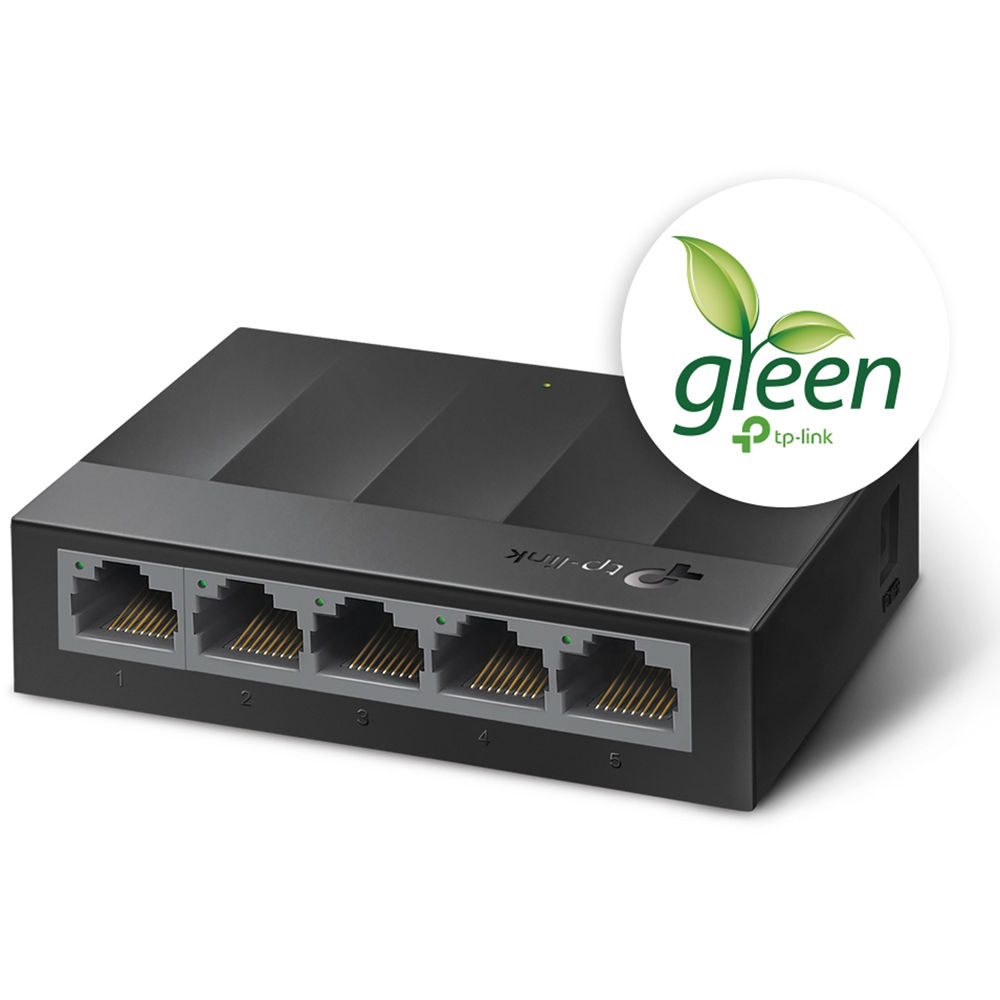 TP-Link LS1005G 5-port Gigabit unmanaged desktop switch, fanless compact design — view 2