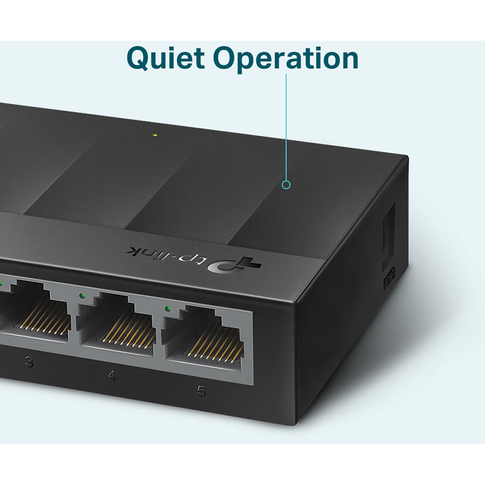 TP-Link LS1005G 5-port Gigabit unmanaged desktop switch, fanless compact design — view 4