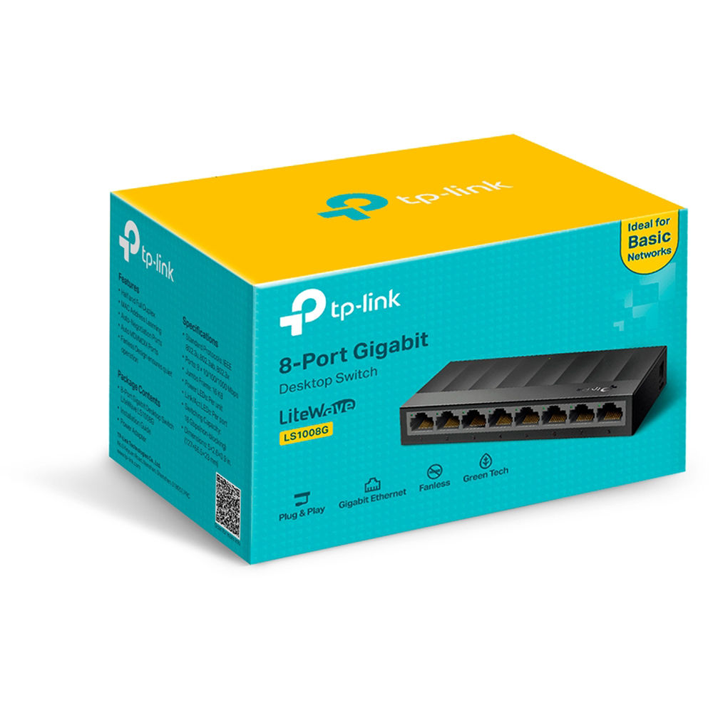 TP-Link LS1008G 8-port unmanaged Gigabit desktop switch — view 5