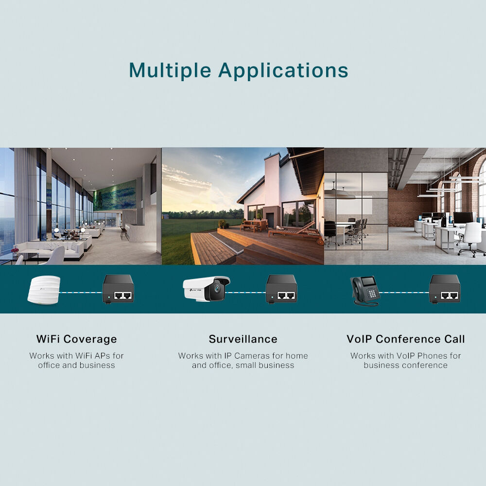 TP-Link POE160S PoE injector for adding Gigabit PoE to a single network device — view 5