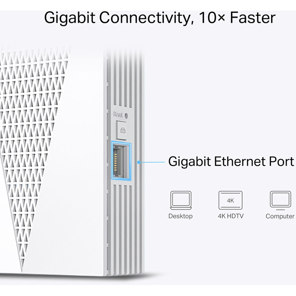 TP-Link RE615X AX1800 Wi-Fi 6 range extender in wall-plug form factor — view 4