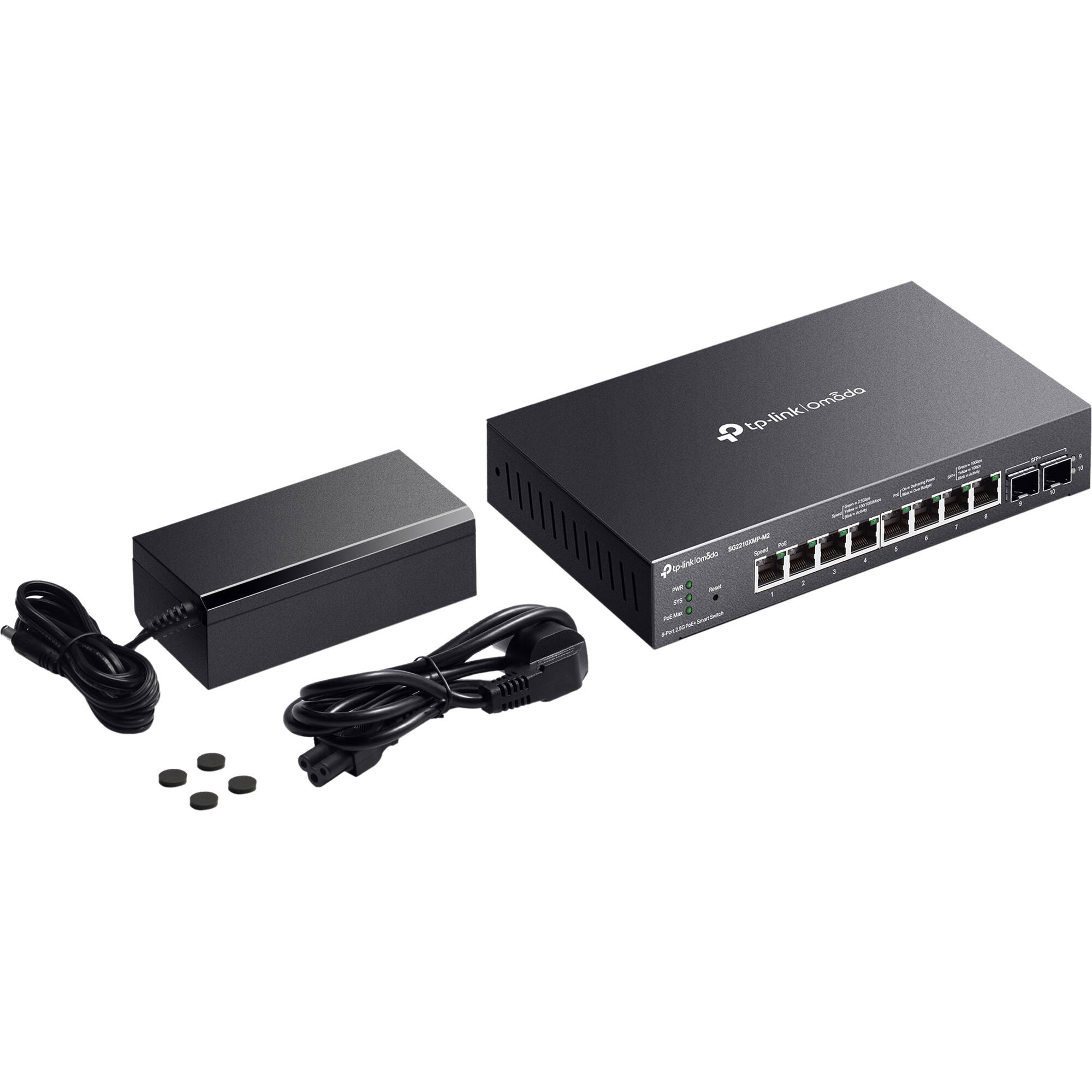 Omada 8-port PoE+ smart switch for small office and branch network deployments — view 6
