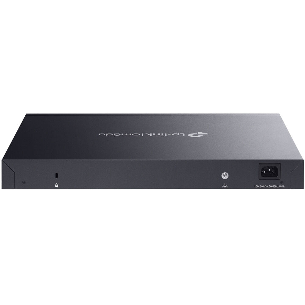 TP-Link Omada SG3428XMPP 24-port PoE+ managed switch with rack-mountable design and 10 Gigabit Ethernet uplinks — view 4