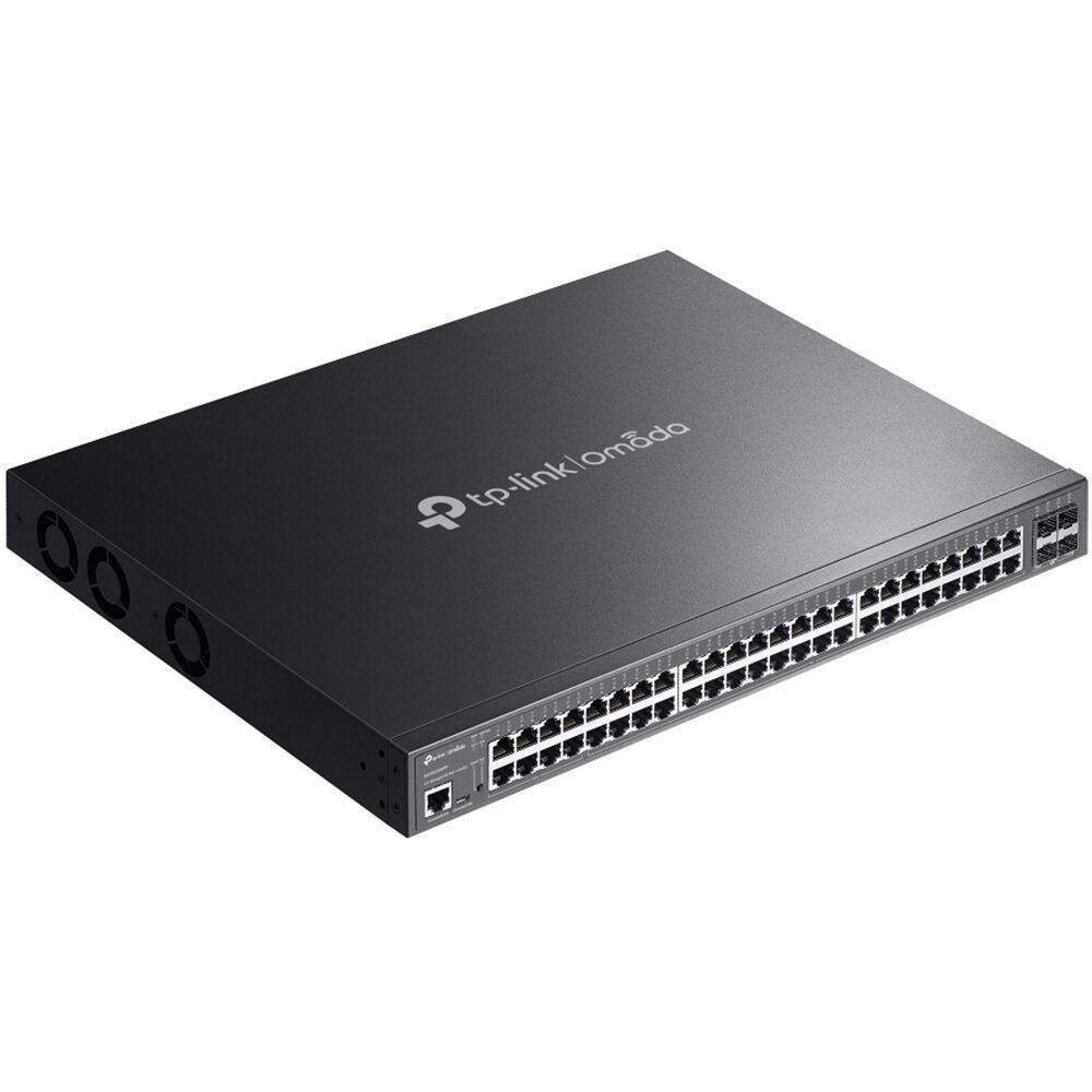 TP-Link Omada SG3452XMPP 48-port PoE+ managed switch with 10 Gigabit Ethernet — view 2