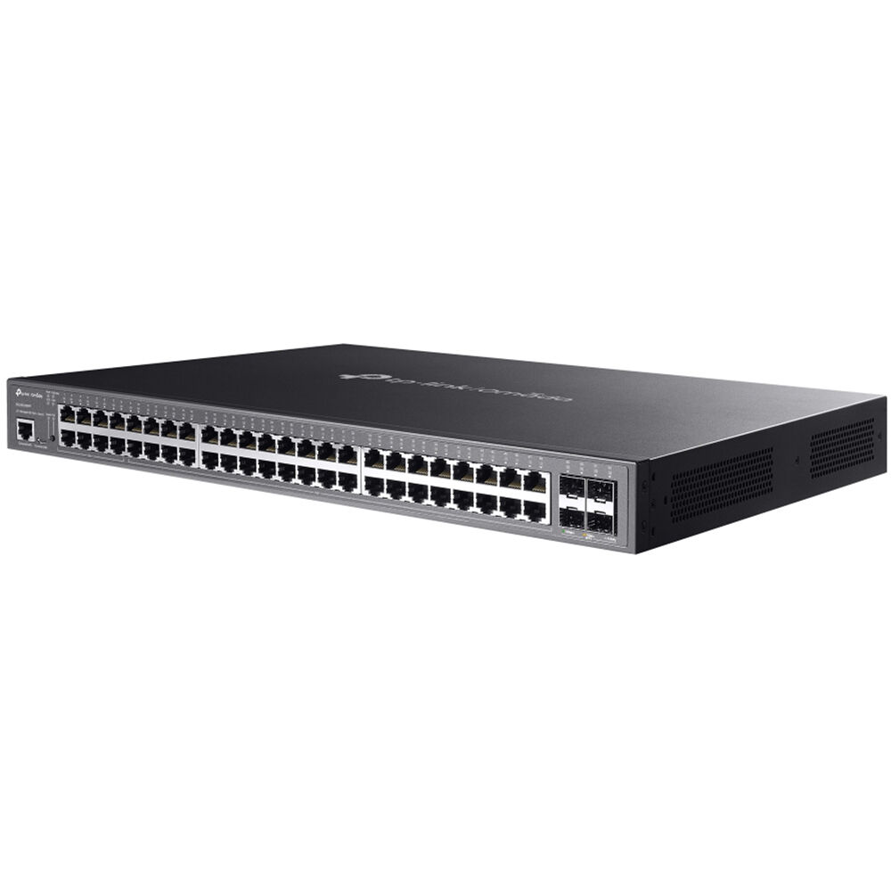 TP-Link Omada SG3452XMPP 48-port PoE+ managed switch with 10 Gigabit Ethernet — view 3